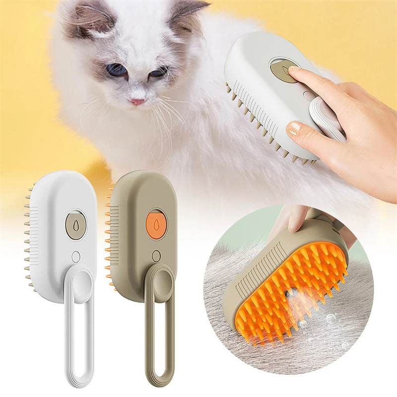 3-in-1 Steam Pet Grooming Brush for Cats & Dogs - Image 7